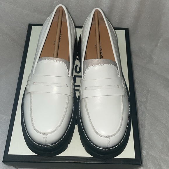 NWT J/SLIDES TYLER White Leather Loafer - Picture 9 of 16